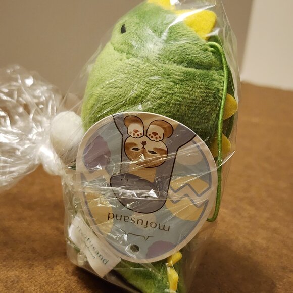 New Mofusand Monster Nyan Mascot Green Dinosaur Costume Cat Plush Japan 10cm - Picture 4 of 4